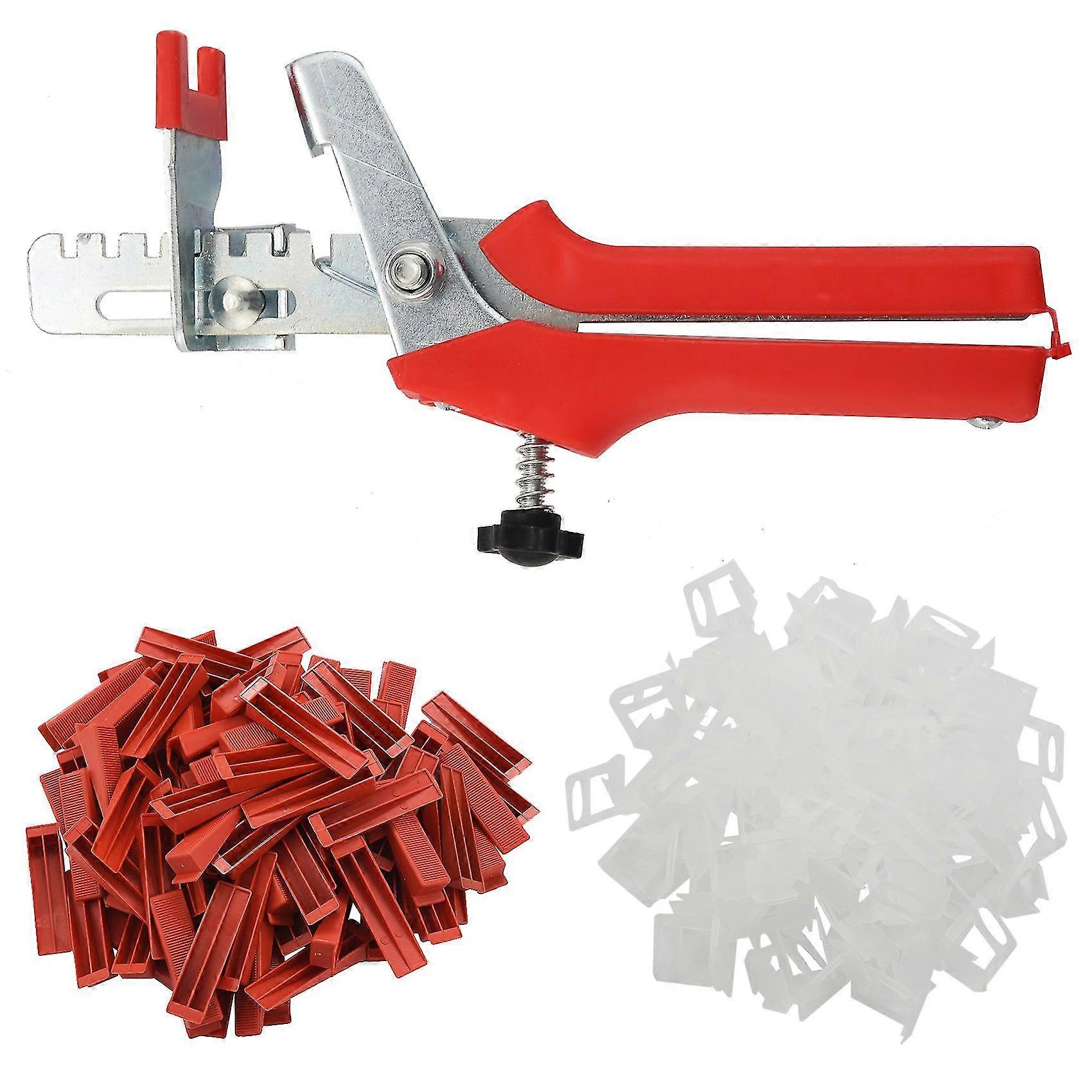 401pcs Tile Leveling System 2mm 300pcs Clips+100pcs Wedges +1piece Plier Plastic Tiling Tools Tile