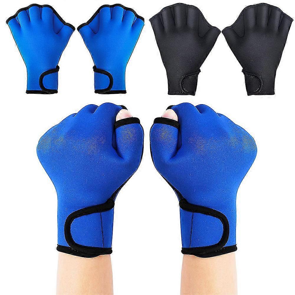 Nya, lämpliga vattenhandskar Unisex simhandskar Handpaddlar Simning träning fenor Badhandskar