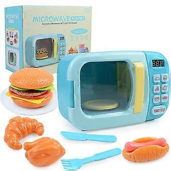 Zestaw zabawek kuchennych dla dzieci Elektryczny czas Kuchenka mikrofalowa Learning Gifts Blue