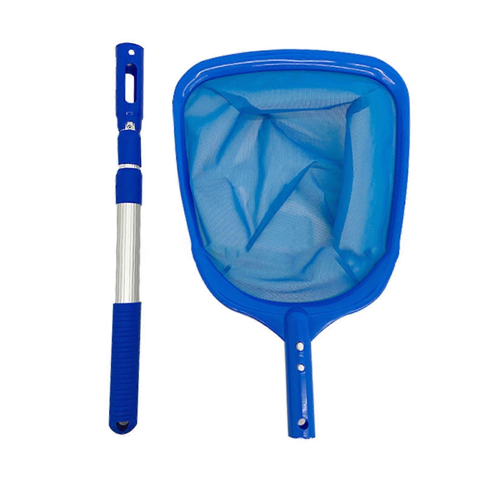 Pool Skimmer Net Telescopic Pole Leaf Skimmer Mesh Rake Net For Swimming Pool