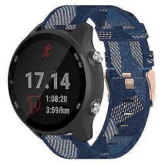For Garmin Forerunner 245 Music 20mm Nylon Woven Watch Band HKJZ