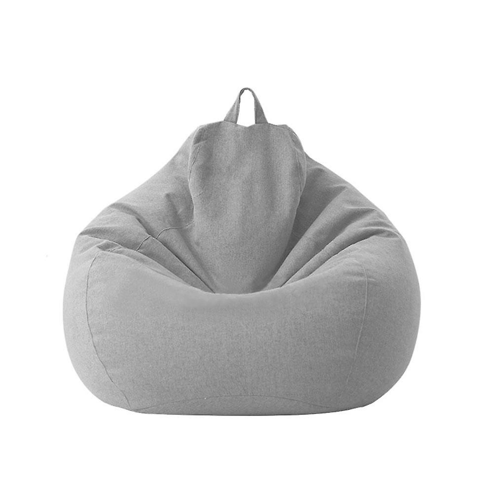 Copri Divano A Sacco In Tessuto Di Lino: Fodera Per Pouf E Sedie Tatami, Con Ricarica In Polistirolo (2kg / 120L)