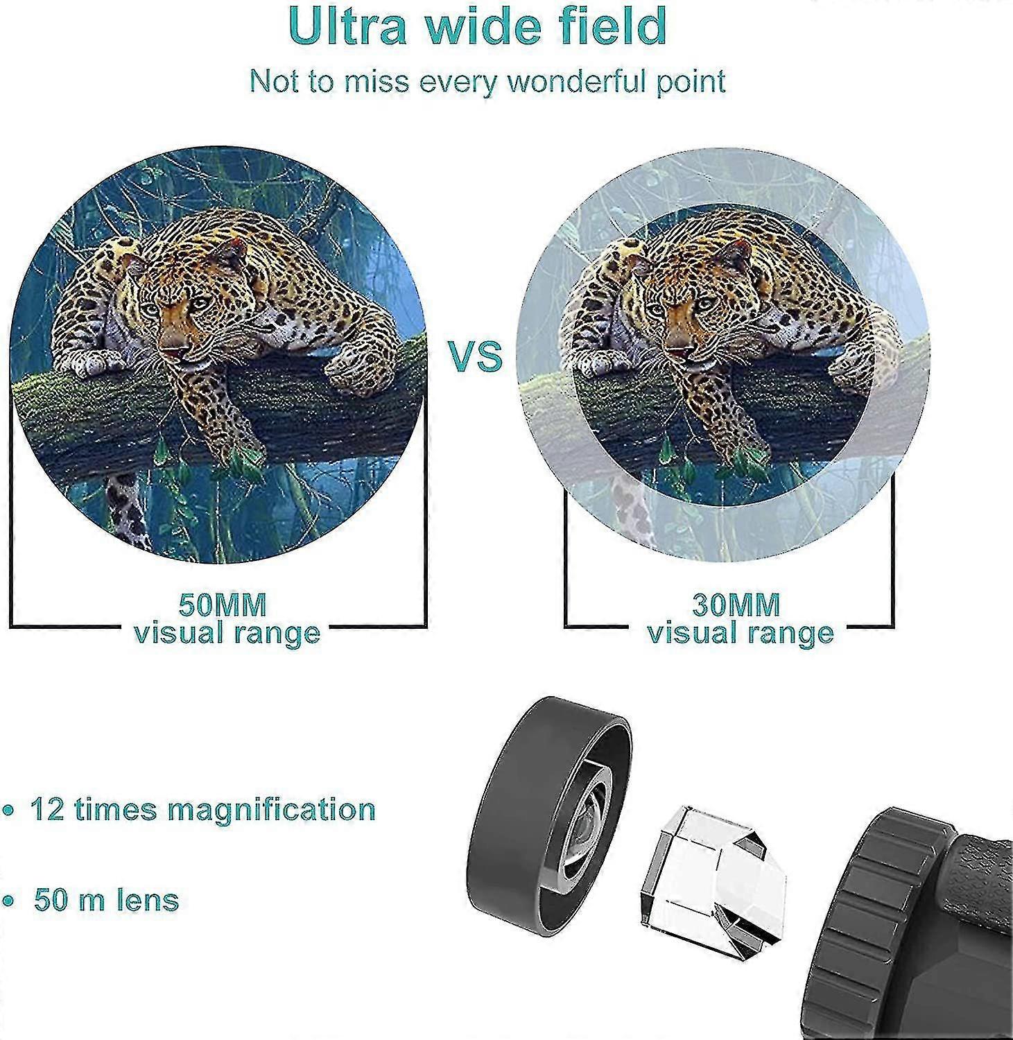 10x42 Monocular Telescope, HD Monocular Scope Monocular Wit