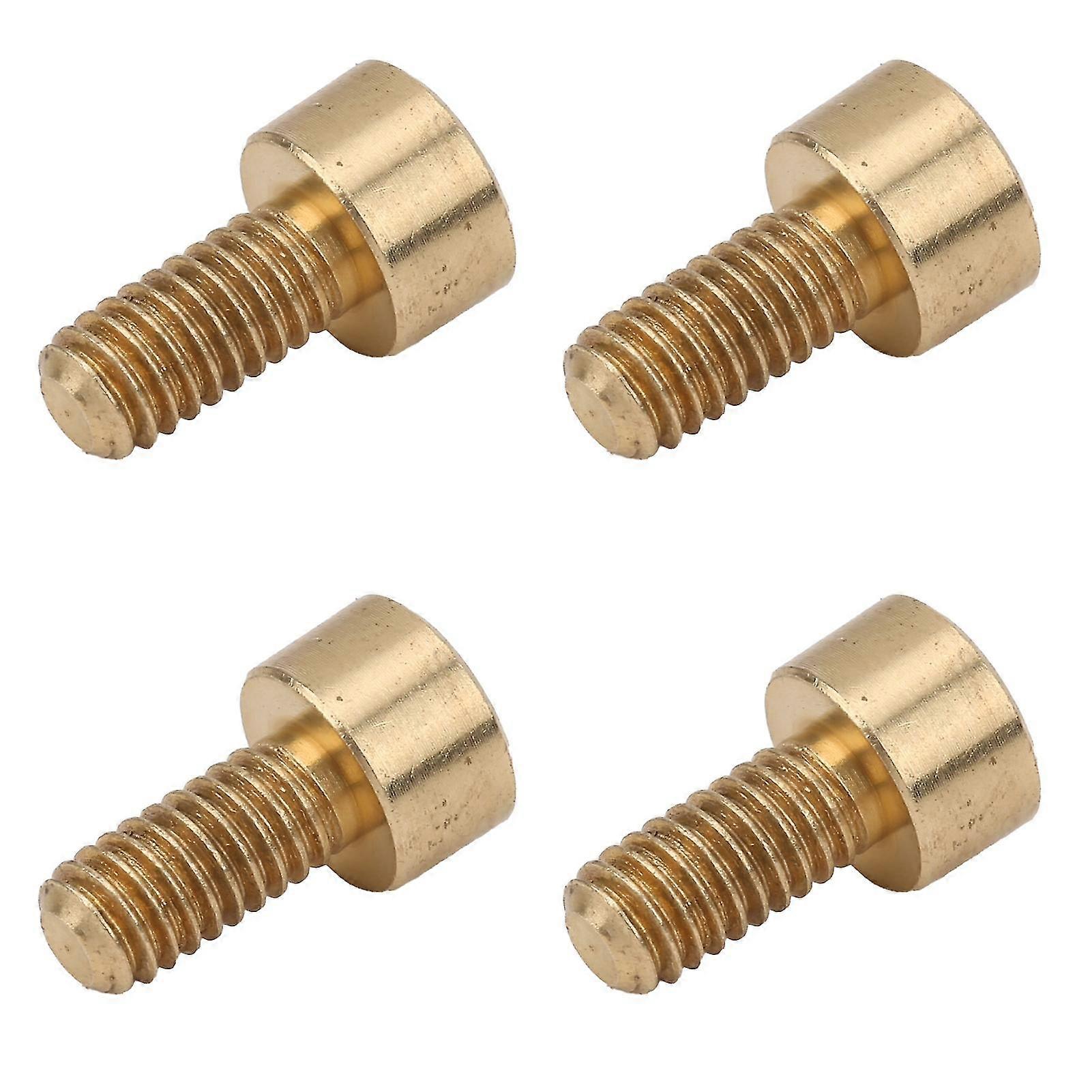M4x8 Copper Hex Socket Screw Cap Fastener - 50Pcs