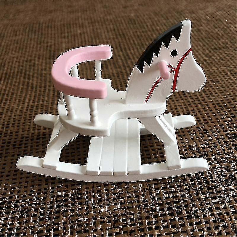 doll house wooden rocking chair miniature decorative furniture