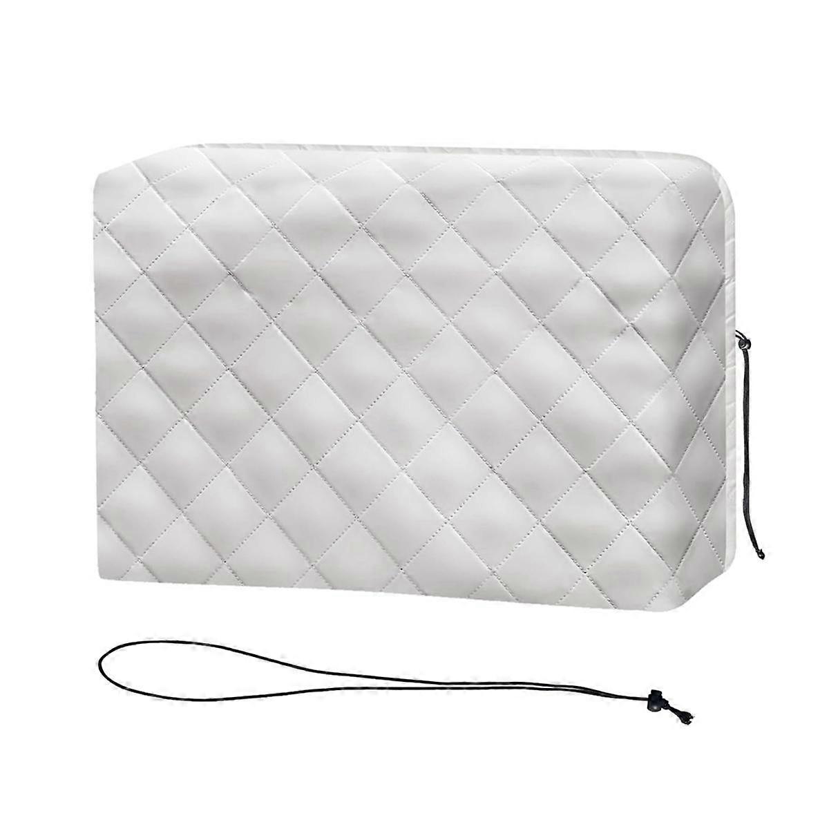 Indoor Air Conditioner Cover, White Window Unit Cover, Rust-Proof Adjustable Window Air Conditioner