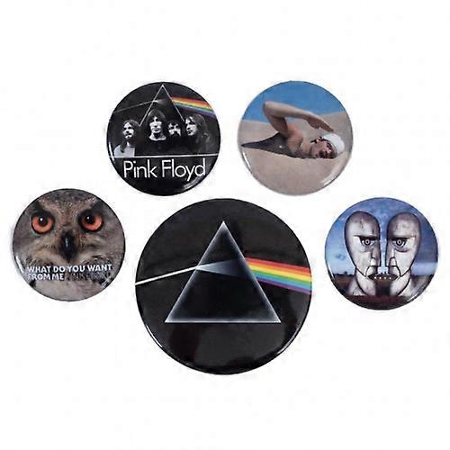 Pink Floyd Button Classic Badge Set (Pack of 5)