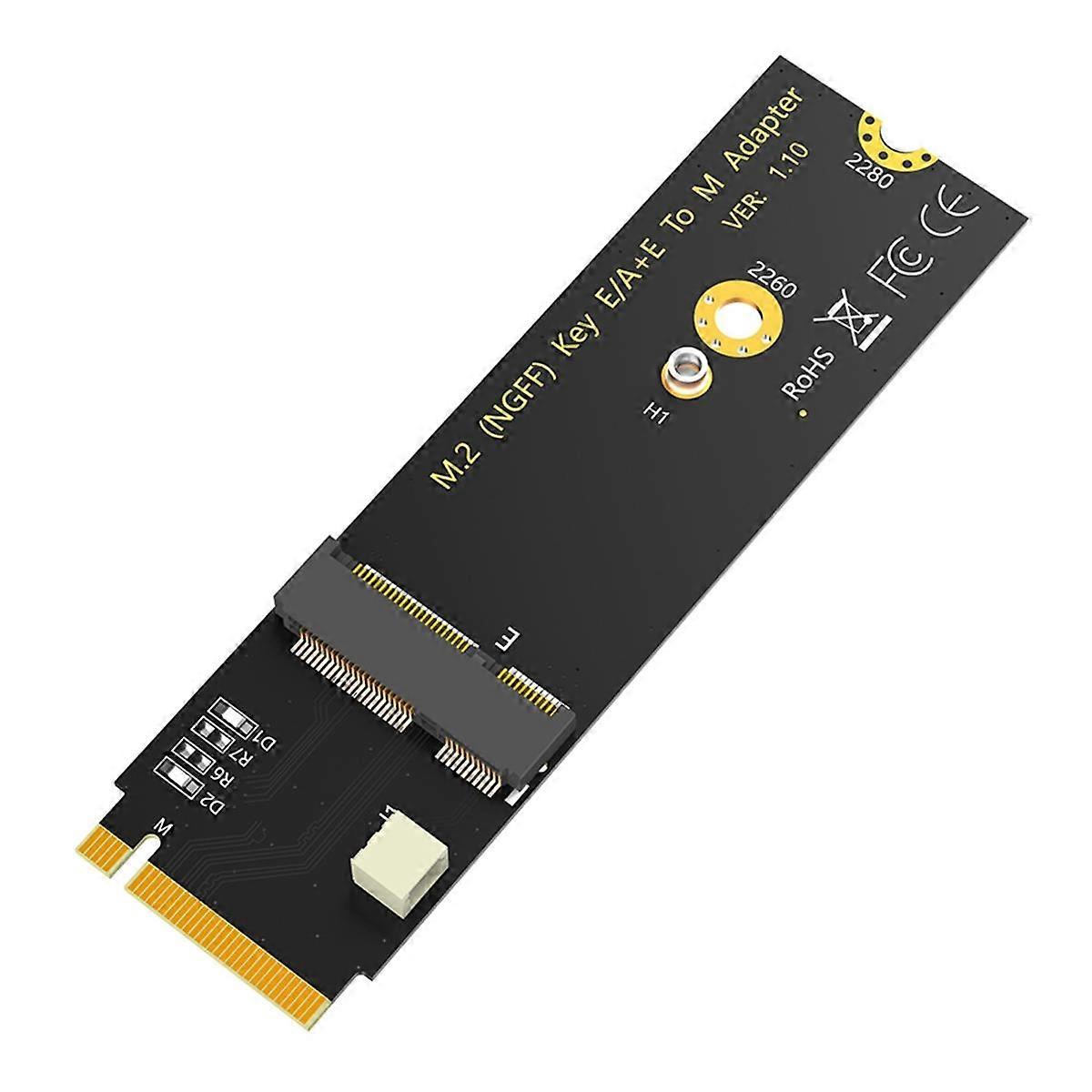 M.2 NGFF A+E Key WiFi/Bluetooth Card to M.2 Key M Adapter Card for AX200/AX201/AX210