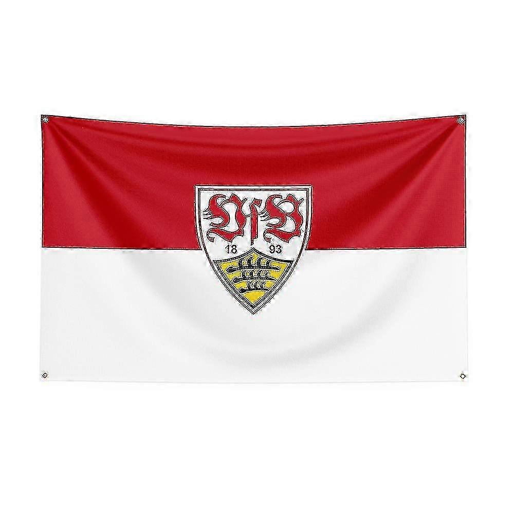 Born Pretty 3x5 Vfb Stuttgart Flag Polyester Printed Racing Sport Banner For Decor