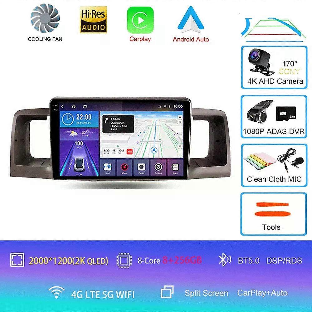 Android 14 Car Radio For Toyota Corolla E130 E120 2000 - 2004 Player Multimedia Navigation Stereo Gps No 2din 2 Din Dvd