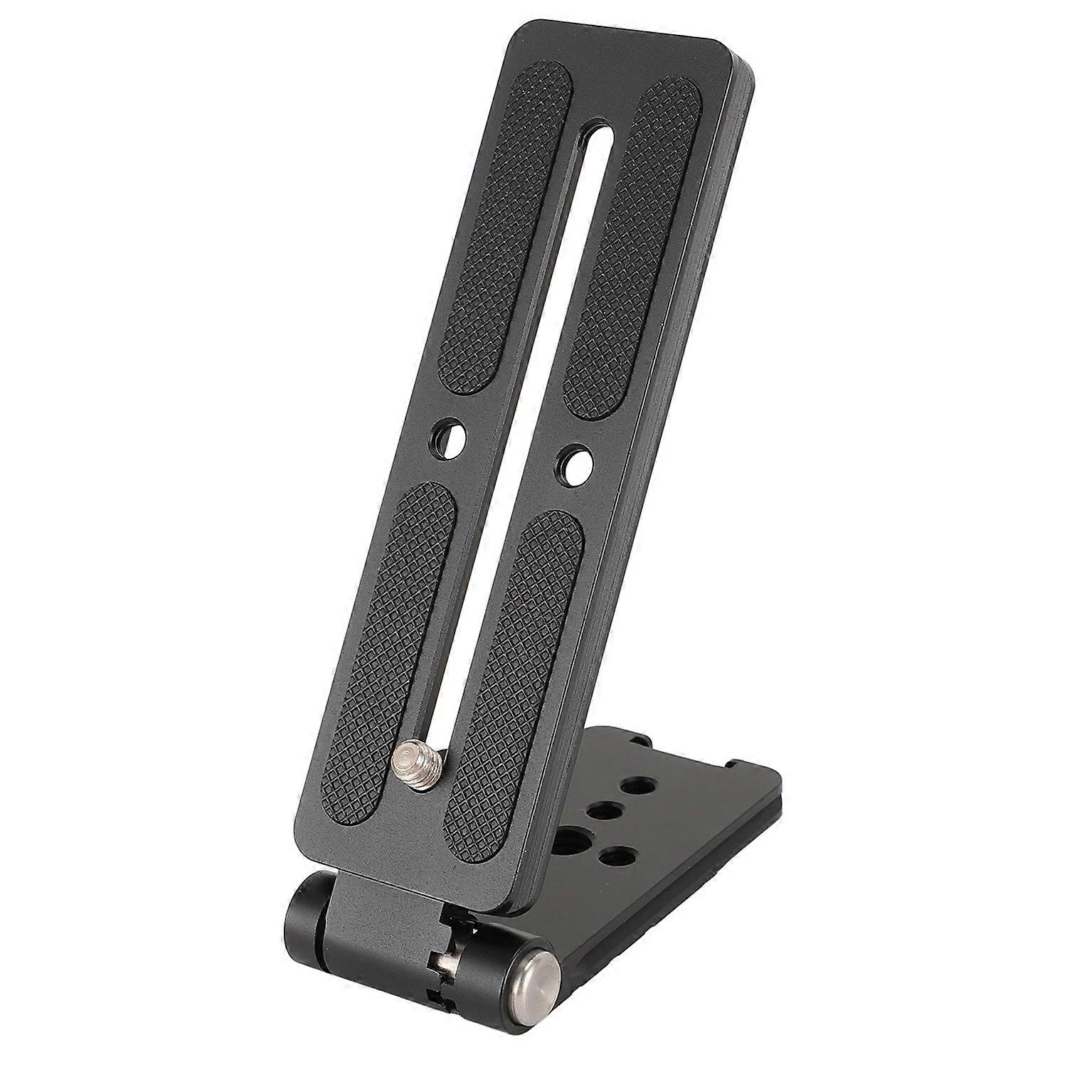 L Shaped Quick Release Plate Professional Adjustable Angle Aluminum Alloy Camera L Bracket for DSLR 