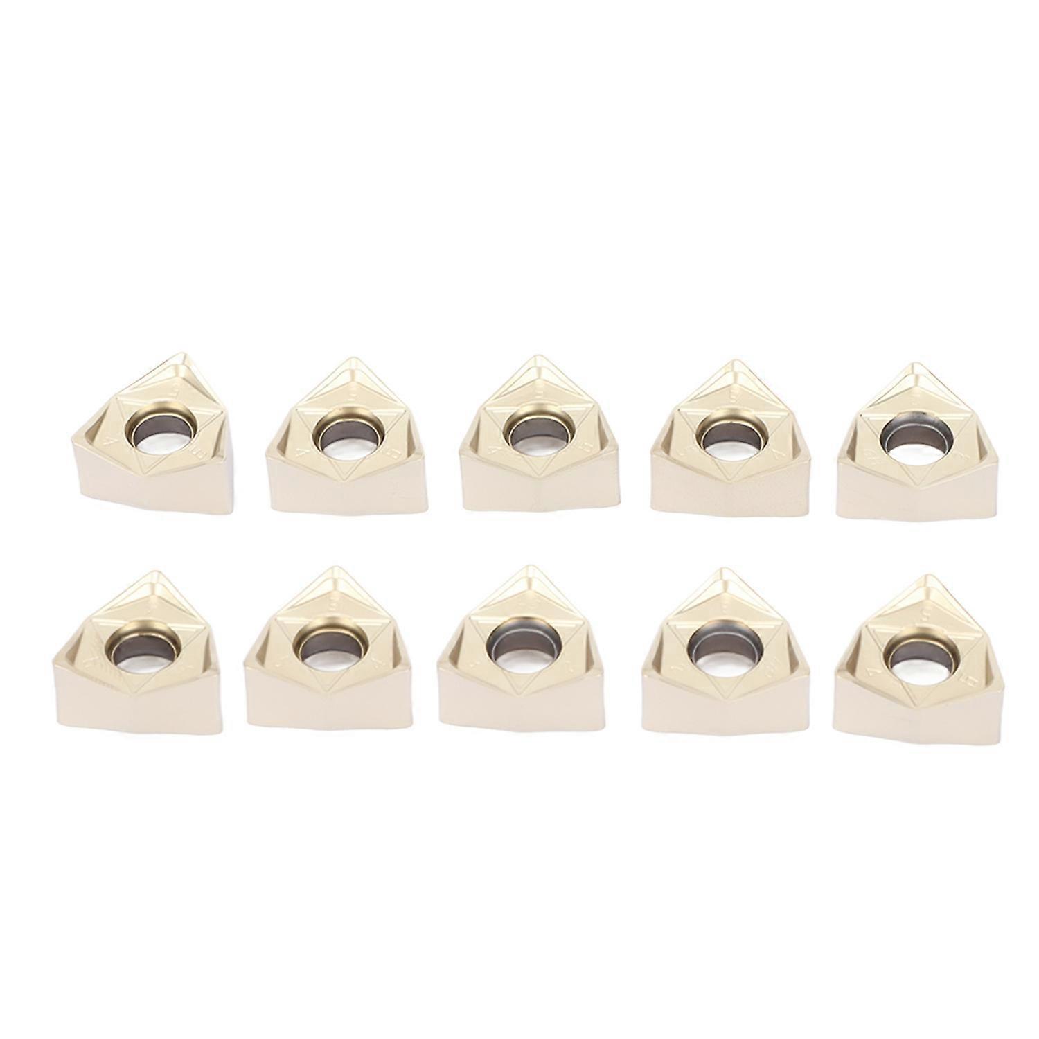 10 pezzi inserti in metallo duro indicizzabili tornio rivestito in argento lame di tornitura resistenza all'usura alta precisione ins