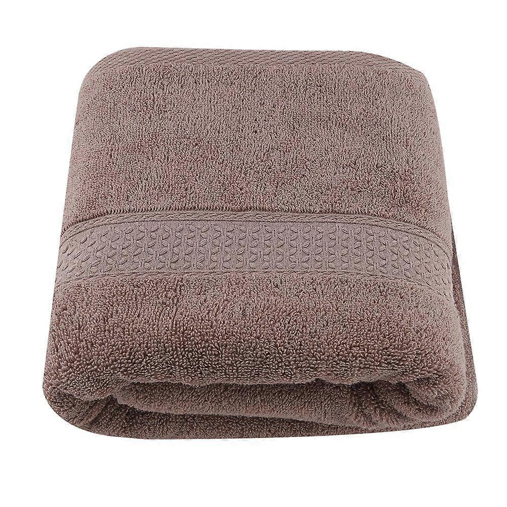 100% Cotton Large Thicken Strong Absorbent Quick-drying Soft Bath Towel (Brown)