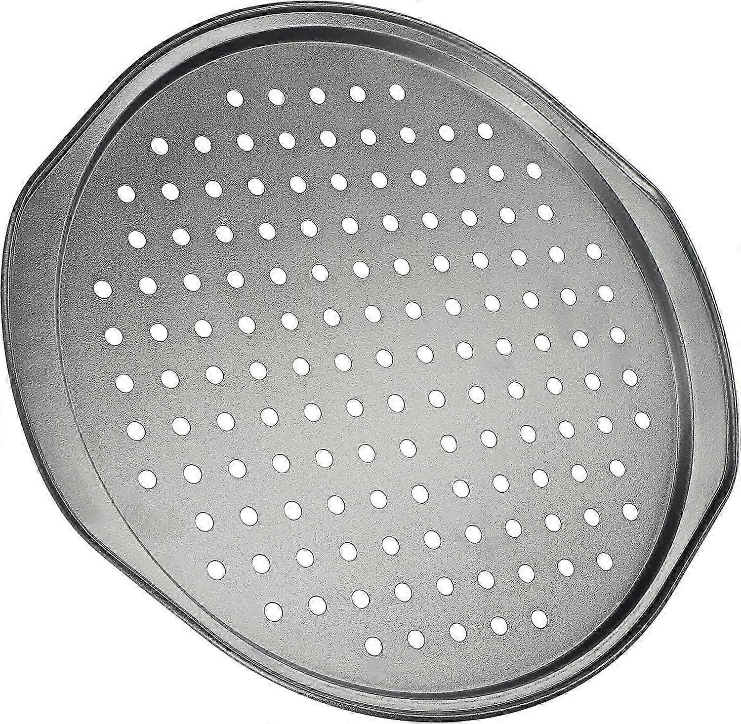 صينية بيتزا مثقبة ، صينية بيتزا بمقابض مريحة ، صينية خبز ، صينية بيتزا دائرية ، صينية بيتزا بطبقة غير لاصقة (33 سم)