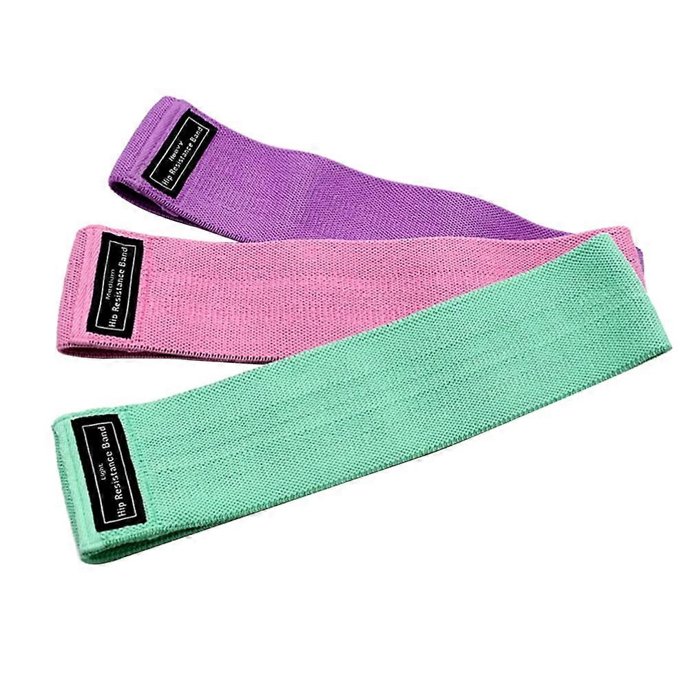 3 Pcs Resistance Bands Yoga Stretching Belt Set for Home Fitness, Durable Exercise Equipment, Adjustable Size, Multi-Color Options