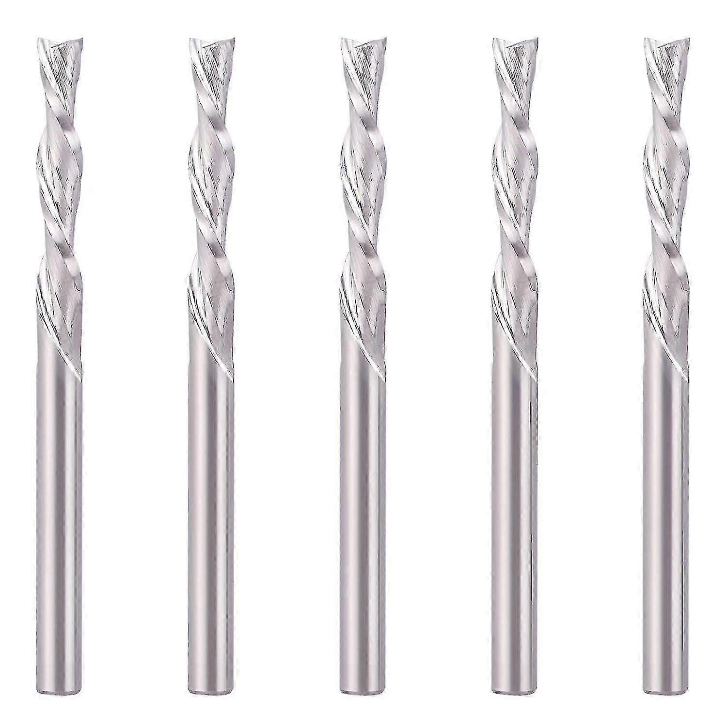 Downcut Spiral CNC Router Bits Set - 5 Pack
