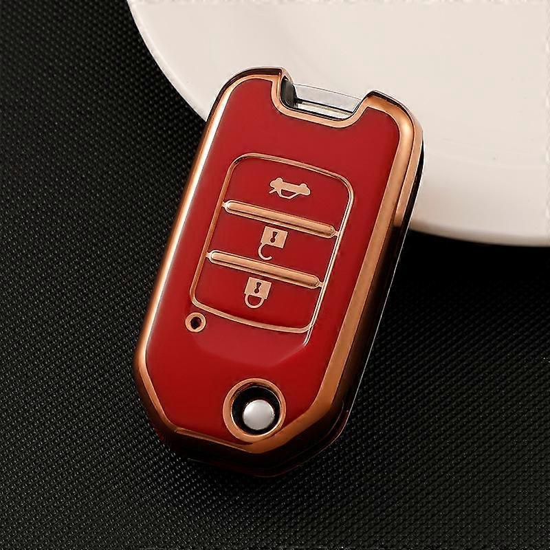 High Quality Car TPU Folding Key Cover Bag Case Shell Holder Protector For Honda Accord Civic CR-V HR-V HRV Crider Jade Odyssey