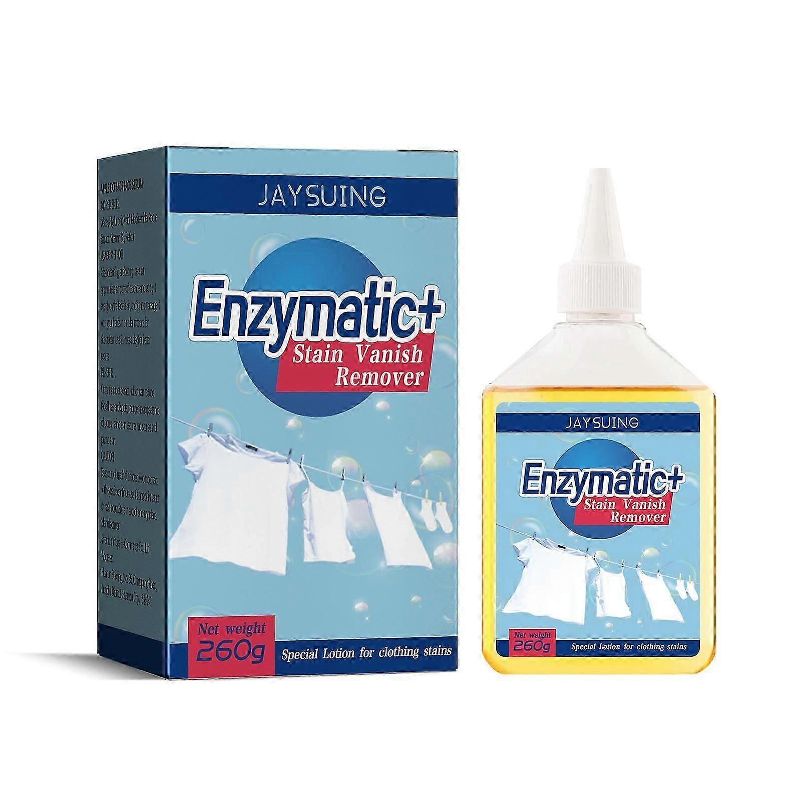Nettoyant enzymatique Jaysuing Nettoyage Taches de saleté tenaces Taches de moisissure jaune Taches de sueur Détergent à lessive multi-usages -