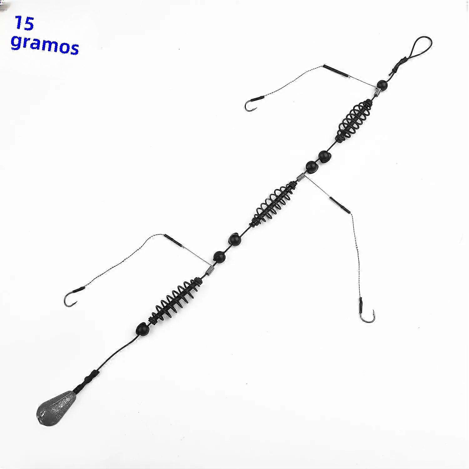 Fishing Hook Set Artificial Lure Shadow Box Hook Bait Holder Catfish Carp Fishing Tools 15g-40g