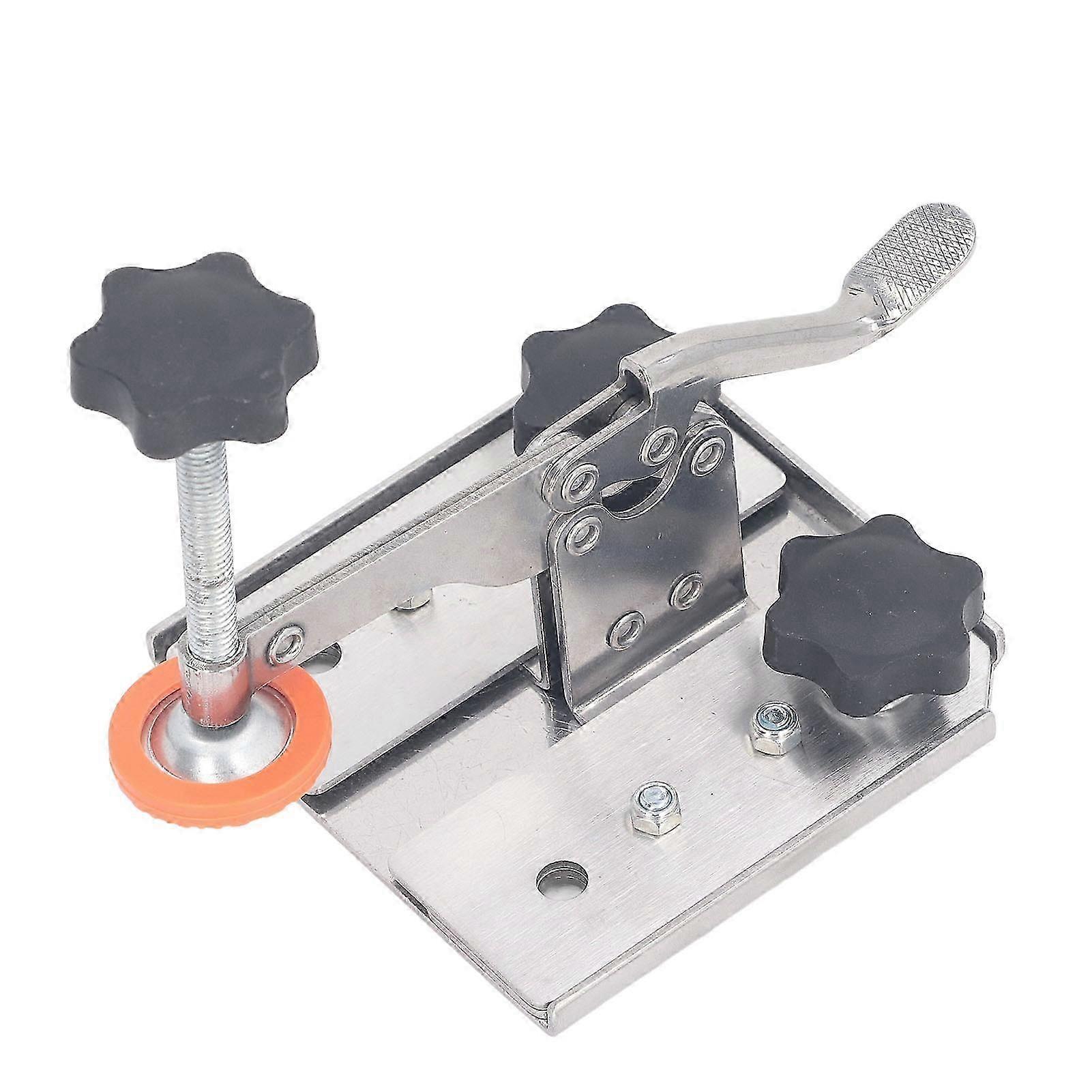 Stainless Steel Quick Press Hold - Down Clamp with Rubber Contact for Wooden Projects