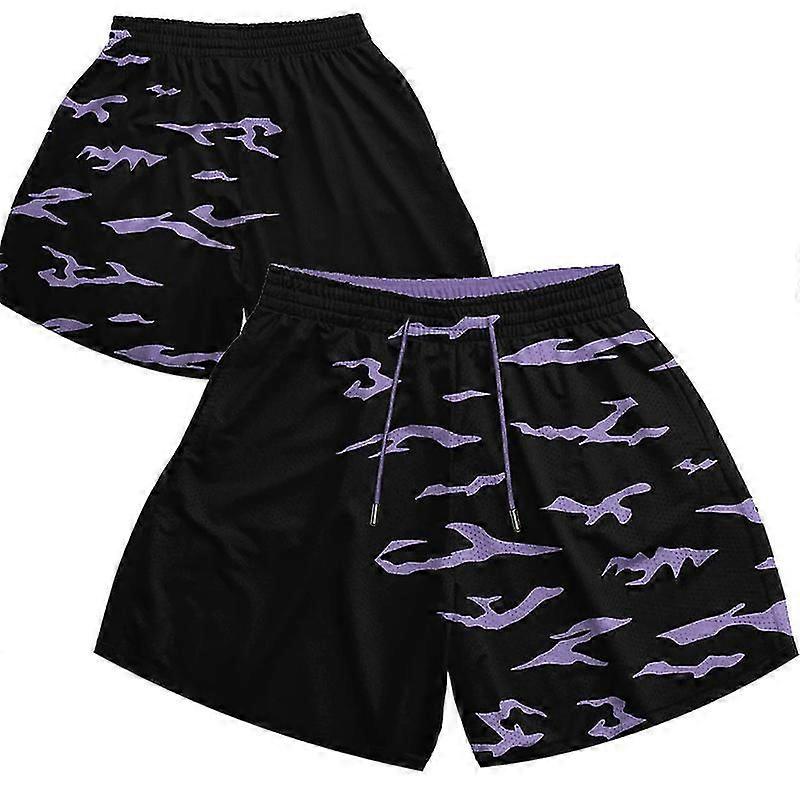 Anime Şort Erkekler Kadın Şeytan Avcısı 3d Baskılı Casual Spor Şort Egzersiz Koşu Kısa Pantolon Mesh Hızlı Kuruyan Spor Salonu Scanties