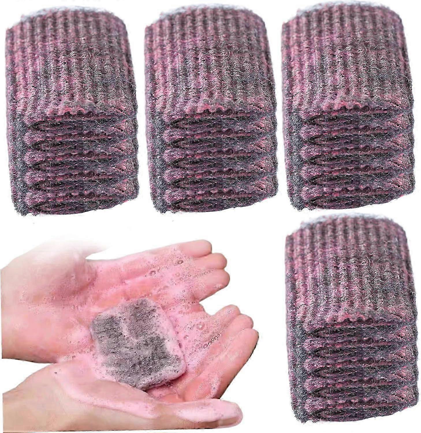Steel Wool Soap Scrubber Pads, 20Pcs Pre-Soaped Scouring Pads, Effective and Cleansing Scouring Pads for Cleaning Pots Pans