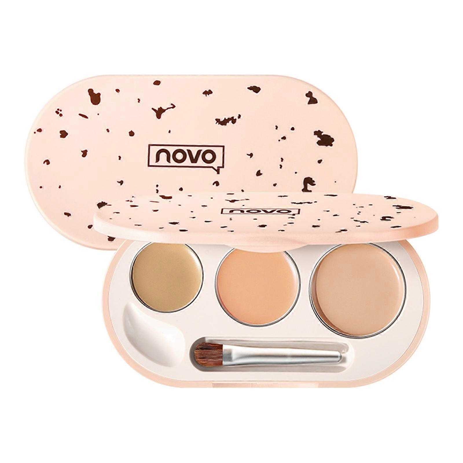 Color Mixing Concealer Three Color Concealer Cream To Cover The Face With Dark Circles, Spots,, Acne, Dreckles Natural Glow