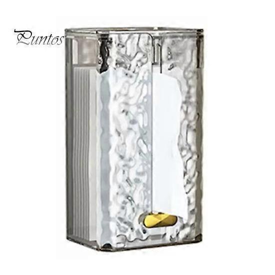 Tissue Box Wall-Mounted Tissue Storage Box Self-Adhesive Strong Load-Bearing Capacity Paper Towel Holder for Home