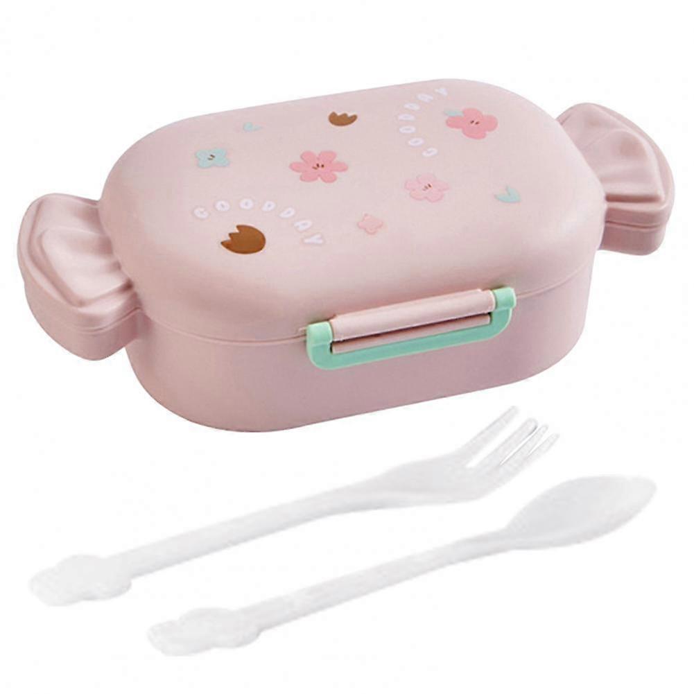 New cute children's lunch box Creative candy shape two cell portable food box girls bento box picnic box