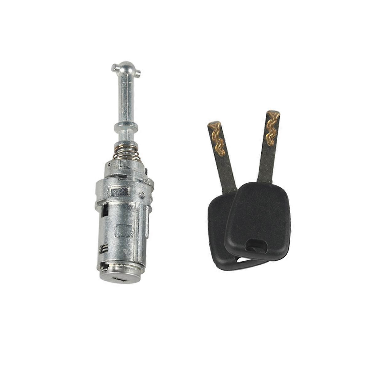 Car Left Front Door Cylinder Lock with Key Kit for Citroen C2 C3 2002-2010 Accessories 9170T9 9170.T