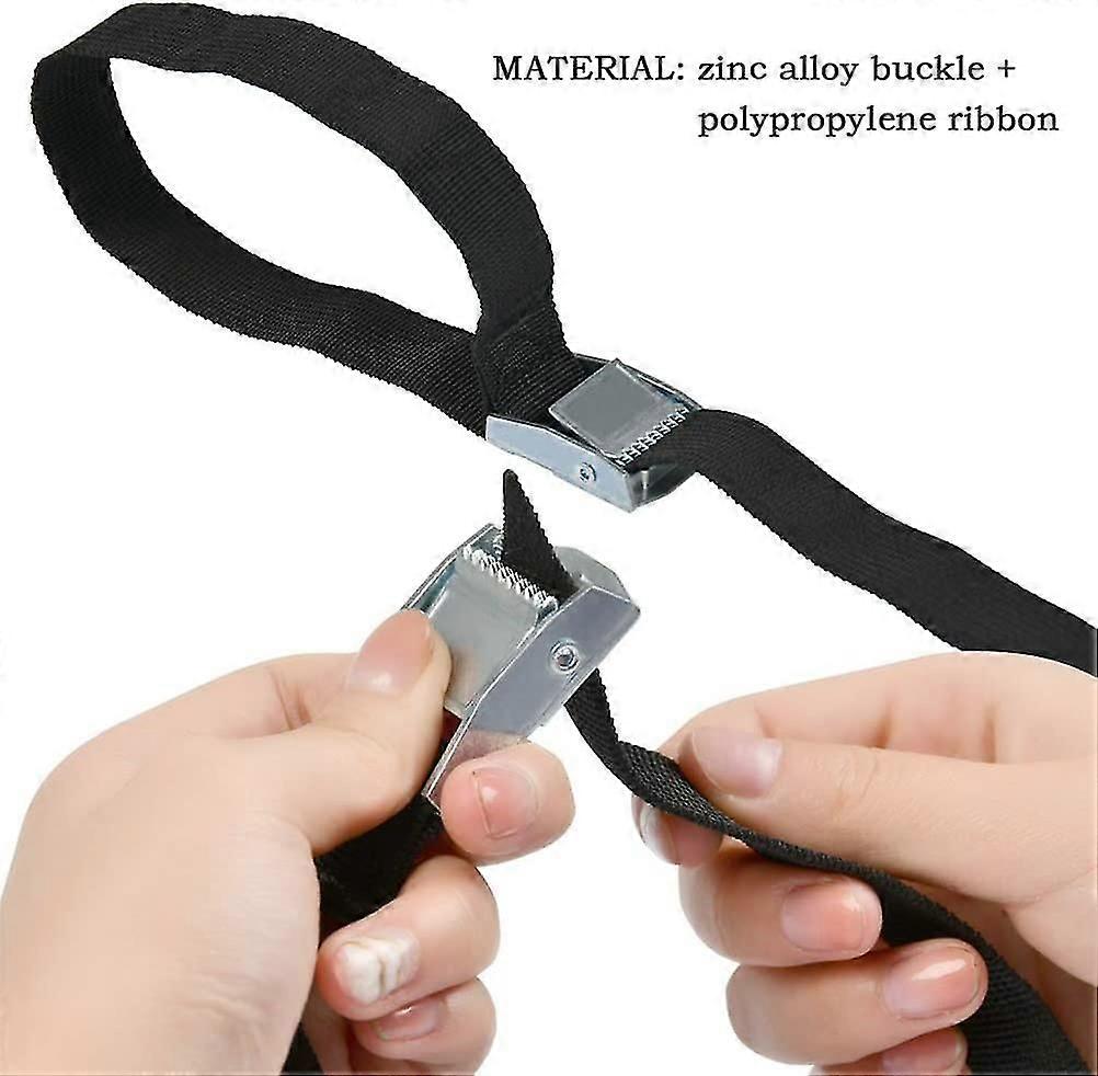 2 Pieces Lashing Strap 2.5x300 Cm Ratchet Strap Claw Strap