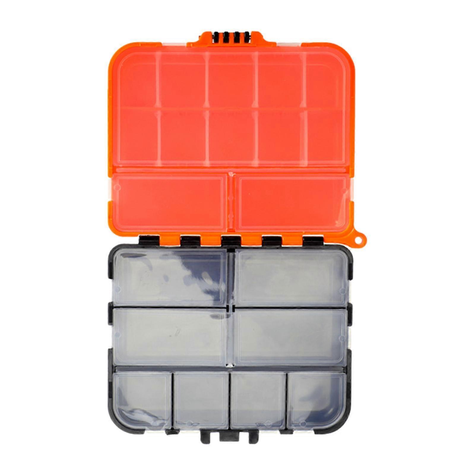 Fishing Tackle Box with Handle Adjustable Dividers Portable Hook Storage Box
