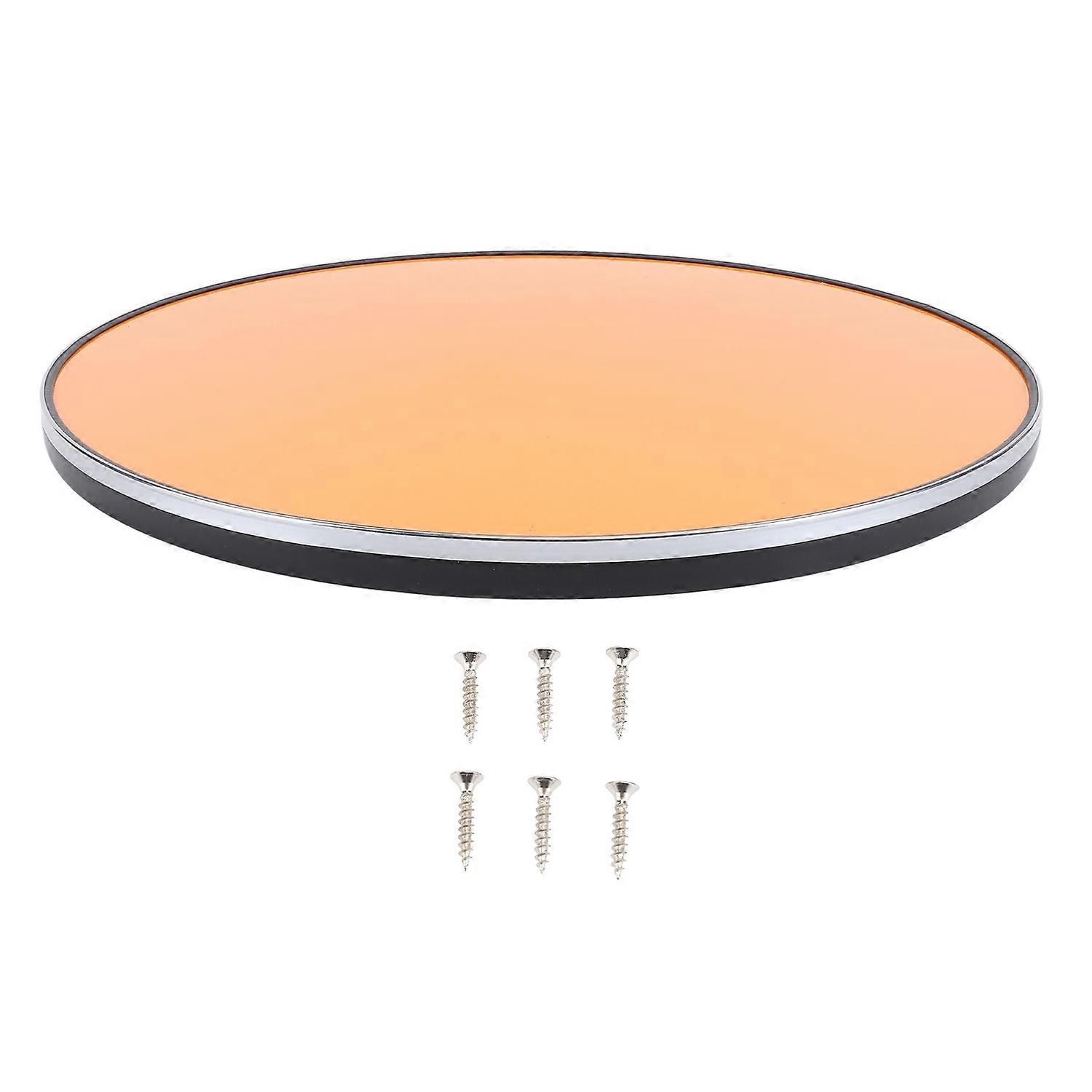450mm RV Table Top Round Wooden Orange High Gloss Marine Tabletop for RV Yacht Truck Deck Patio