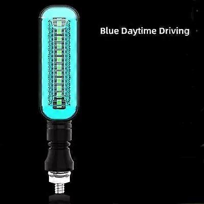 Motoled 2Pcs Universal LED Motorcycle Turn Signal Light 12V Running Water Flowing Rear Lights Indicator Blinker Lamp compatible for