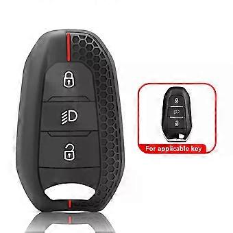 Key Case Silicone Keychain Holder Key Cover compatible for  Peu-geot 207 208 3008 206 308 508 2008 407 5008 301 compatible for  Citroen C3 C4 C5 Berli