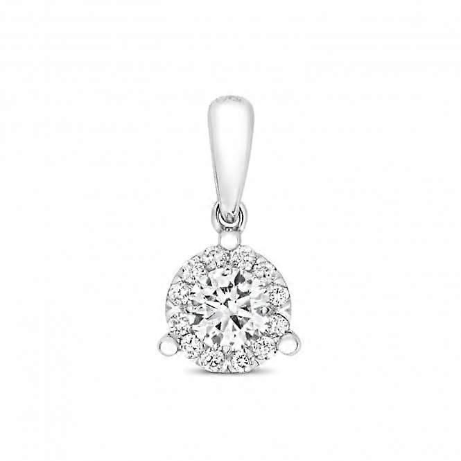 Diamond Jewellery 18ct White Gold Diamond Pendant PDQ152W