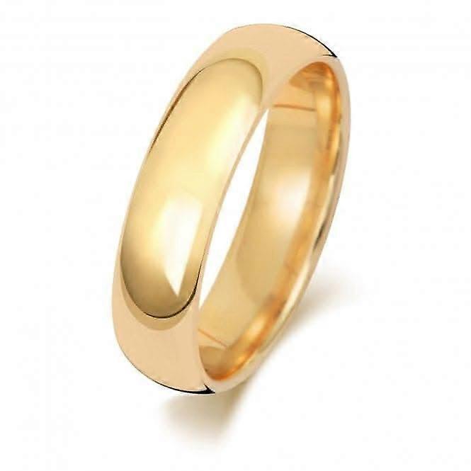 Wedding Band 9K Trad Court 5mm Wedding Ring W165H