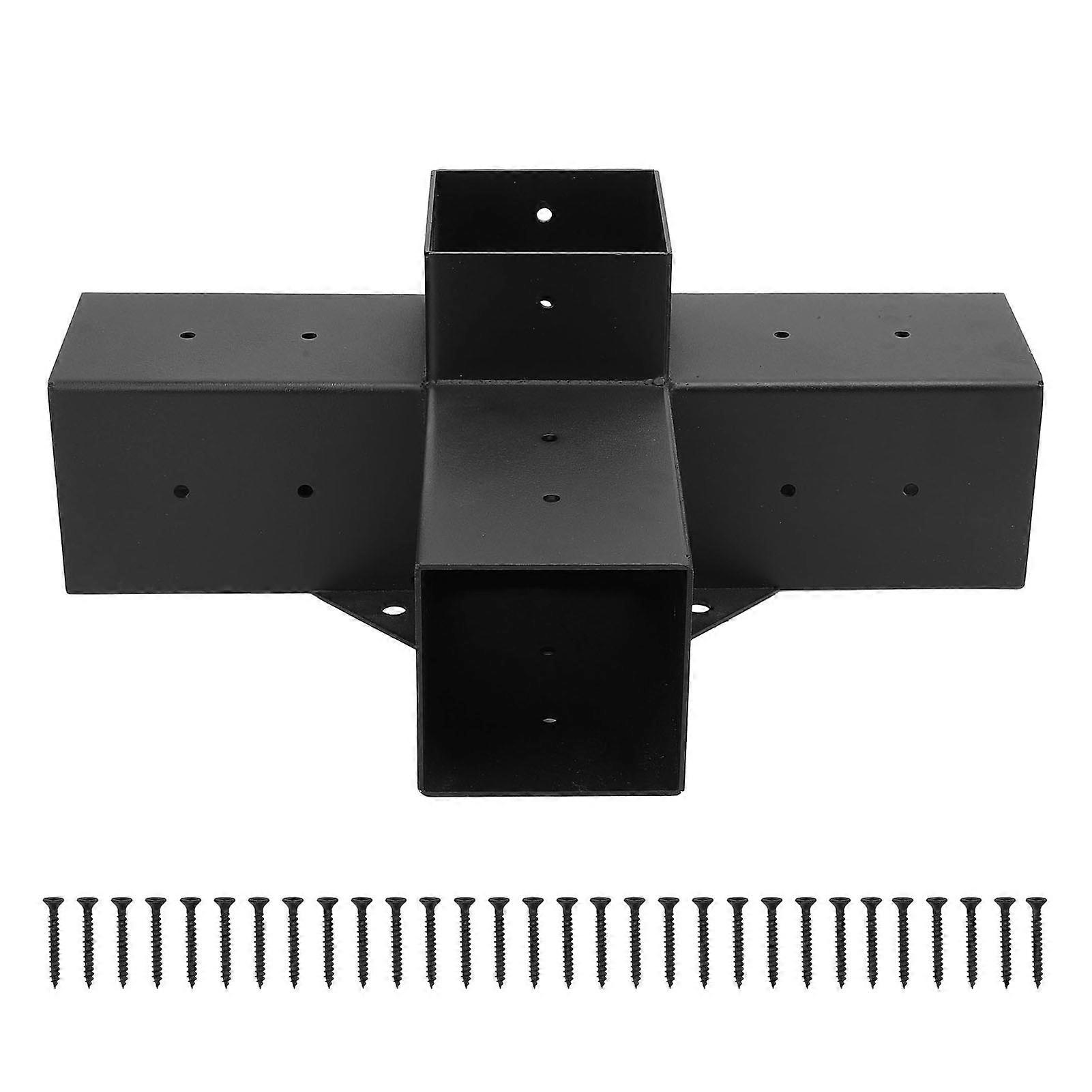 Galvanized Gazebo Bracket, Powder Coated, Fully Welded, for Gazebo Post, for Pergola, Wooden Post, 4 Way