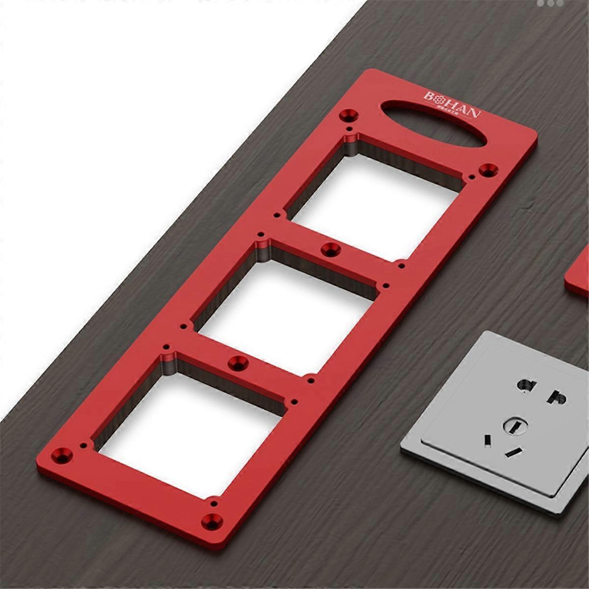 Interrupteur Socket Bottom 86 Box Slotted Scribing Template Outil Ouverture Trou Décoration Outil Modèle Ele