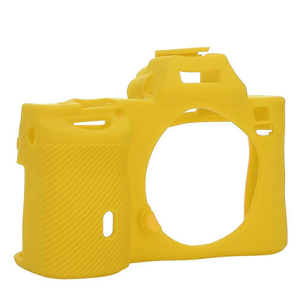 Étui en silicone extensible et résistant pour appareil photo numérique Sony A7R / A7 / A7S, protection lavable, jaune