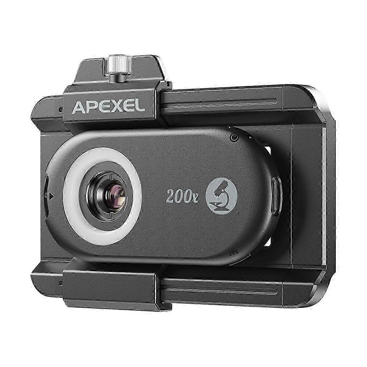 Phone Microscope Lens, 200X Phone Lens Nano Zoom for Android/ with LED UV Light/CPL/Universal Clip 200X