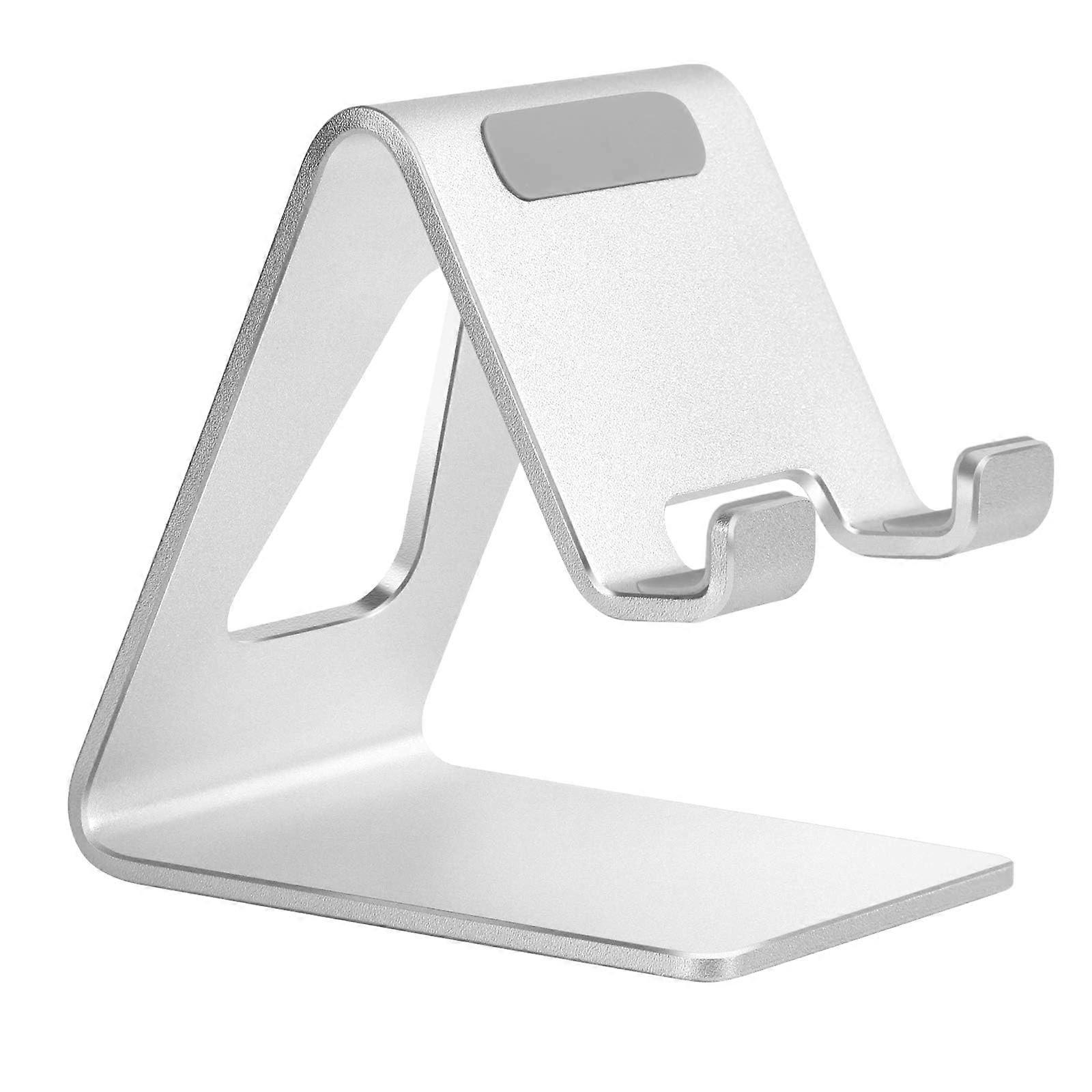 Aluminum Phone Stand For Desktop, Adjustable Angles, Compatible With iPhone And Android Phones, Non-Slip Pad
