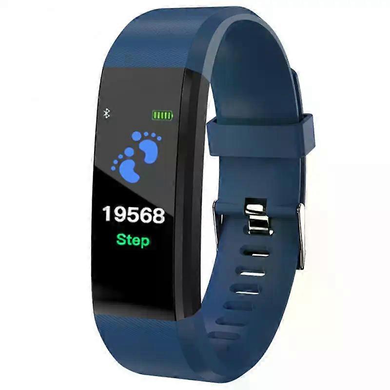 För Android Ios Smart Band Global Version Smart Watch Väckarklocka USB-laddning Män Smart Armband Fitness Smart Watch