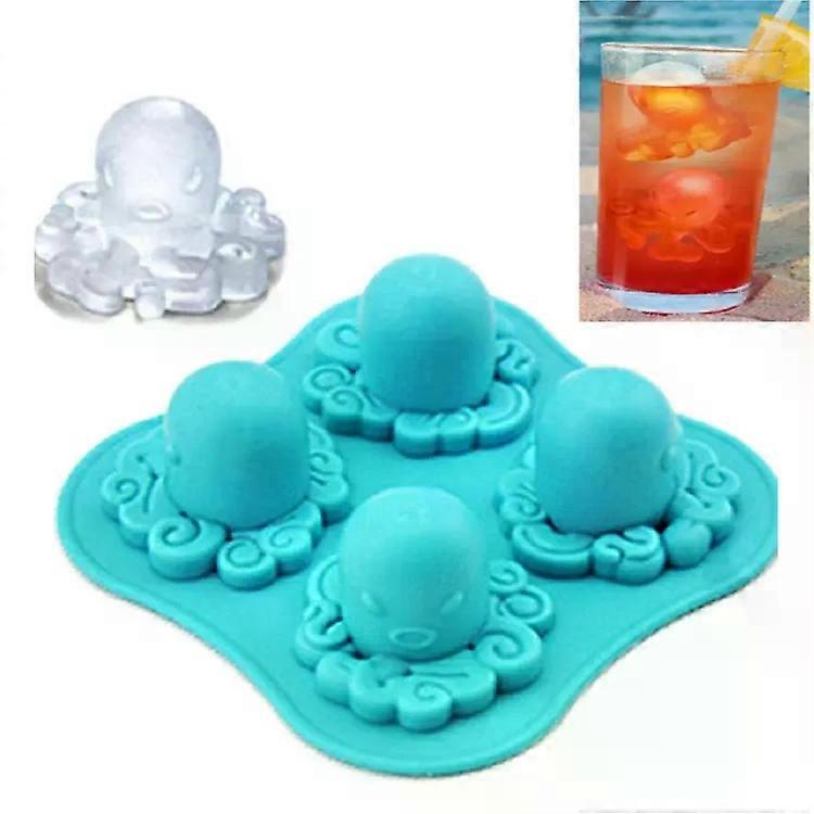 Silicone Ice Cube Tray-Adorable Octopus Mold for Ice Cream & Drinks