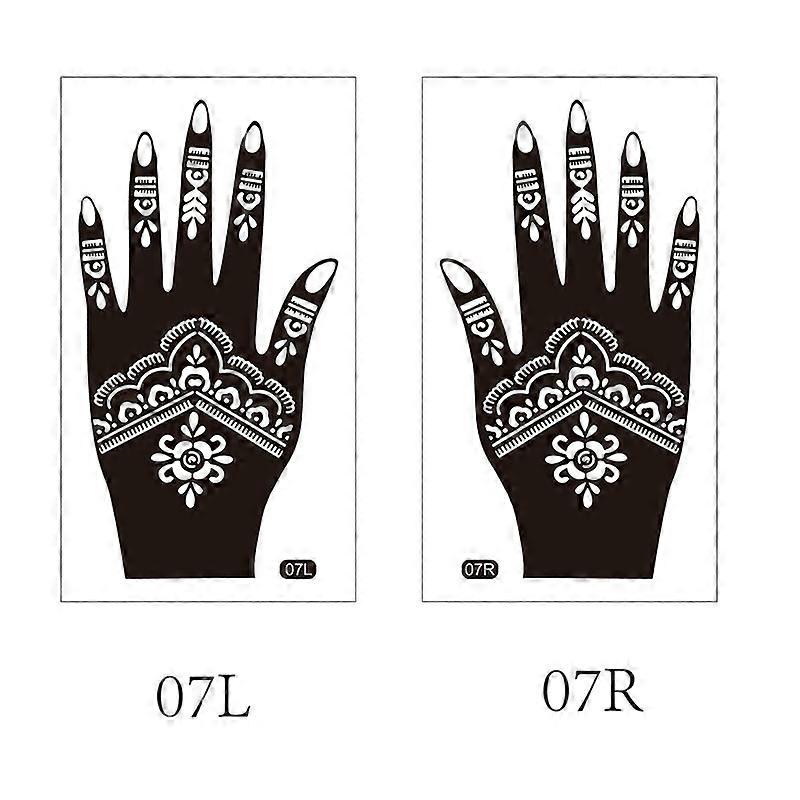 INF Elegant A Temporary Hand Tattoos 1 Pair Pack Model 6