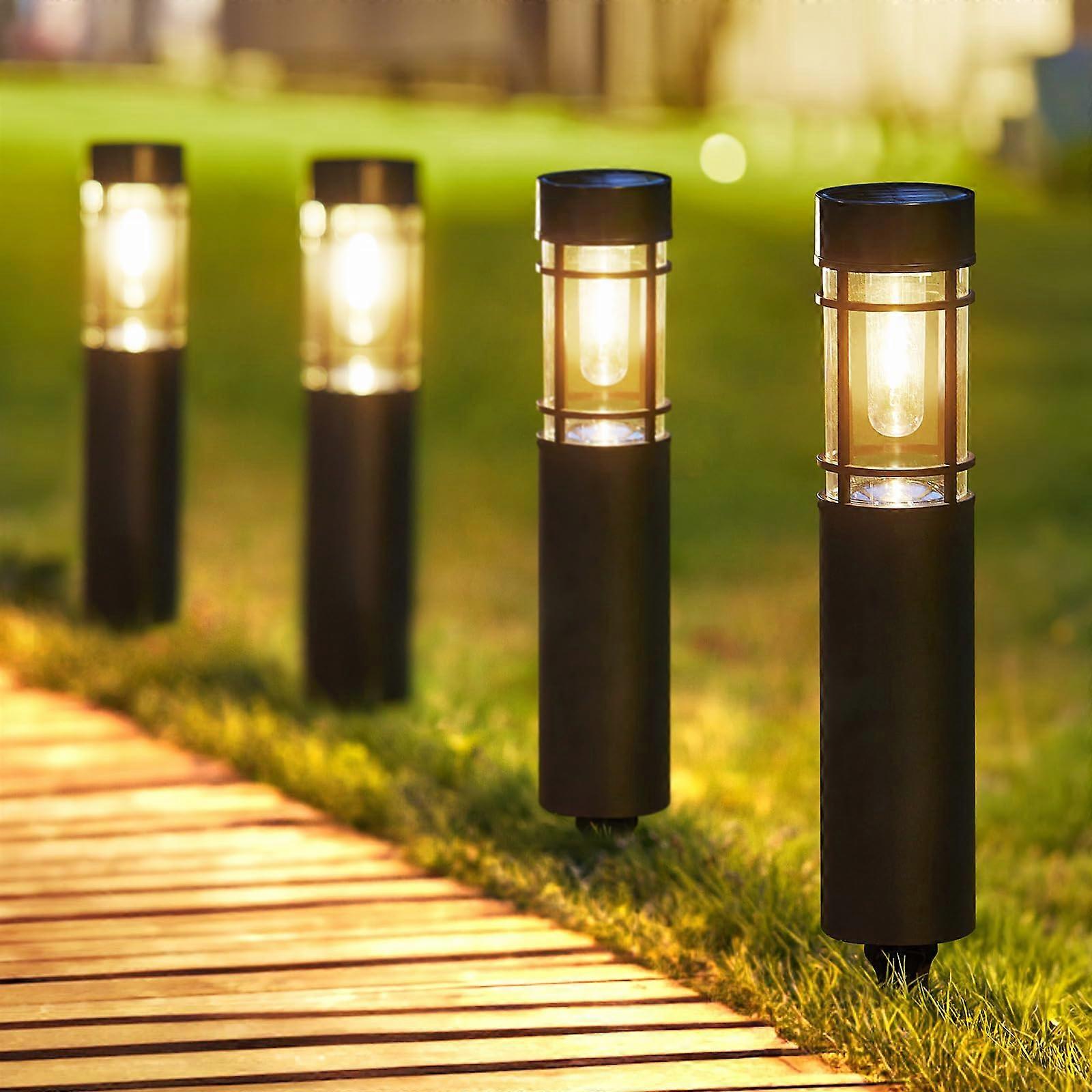 Lampes de route à énergie solaire extérieures, 8 packs à l’étage de lumières étanches extérieures à énergie solaire