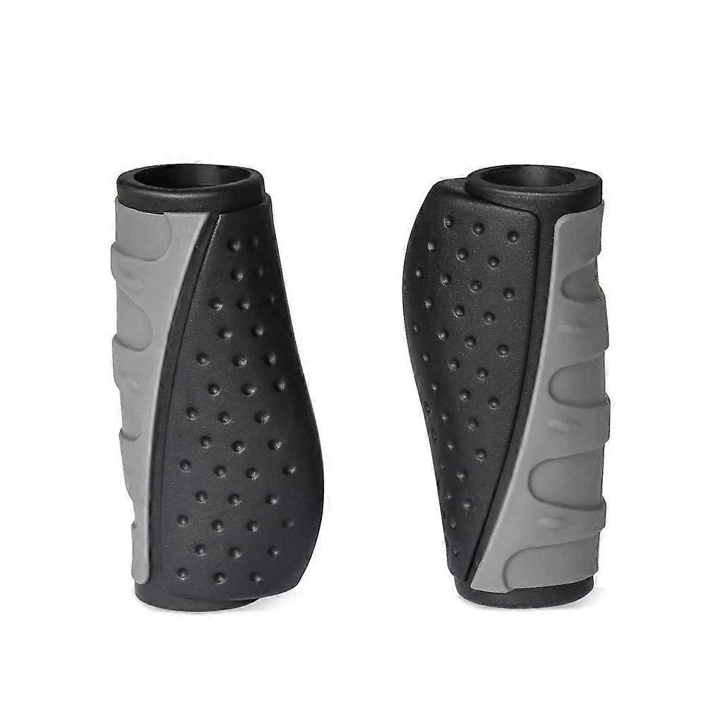 Bicycle Handlebar Grips Rubber Ergonomic Antislip 1 Pair Folding Mountain Bike Short Long Shift Grips Black