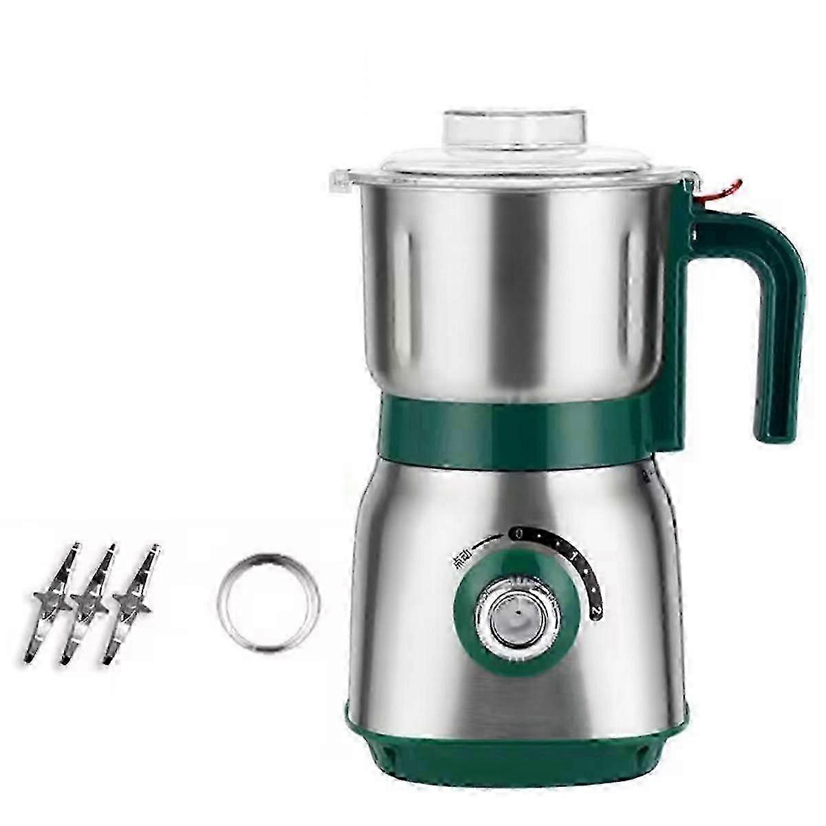 Kitchen Electric Grain Grinder with 3 Removable Blades for Coffee Beans