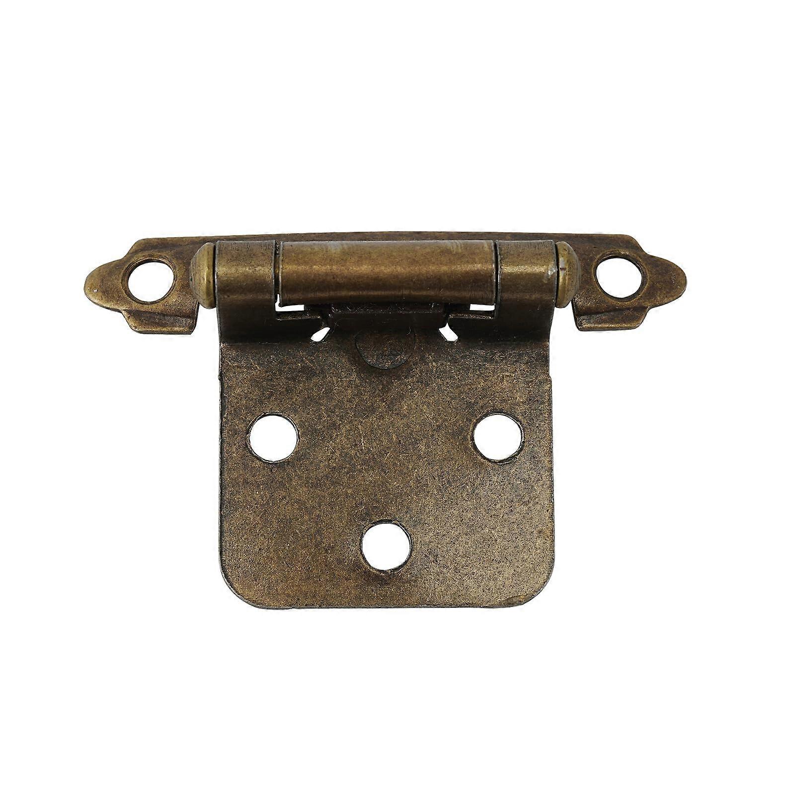 Cabinet Hinge Antique Brass Plating for Kitchen Cabinets, Self-Closing Bronze Hinges, 25 Pairs (50 Pieces)