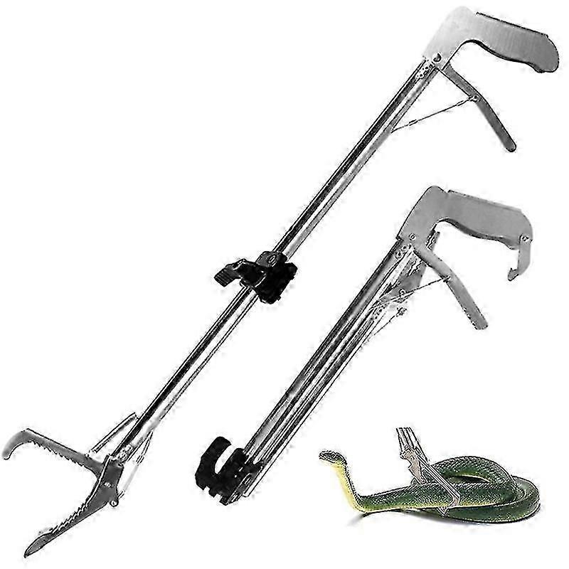 Snake Tongs Professional Collapsible Reptile Catcher Rattlesnake Grabber